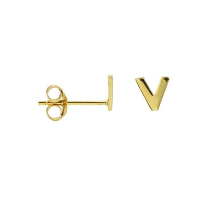 Karma Symbols oorbel M1694 Victory Goud