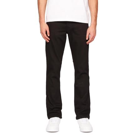 Crosshatch Heren Denim Jeans met print (Massief zwart)