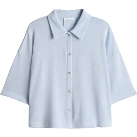 Gebreid shirt van viscosemix met polokraag model 'Sitrica'