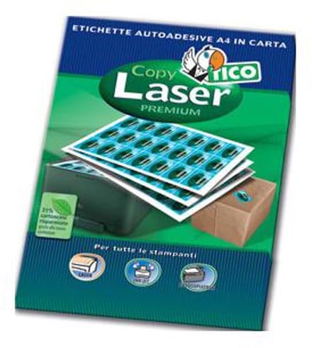 Tico Copy laser premium etiket Wit 1200 stuk(s)