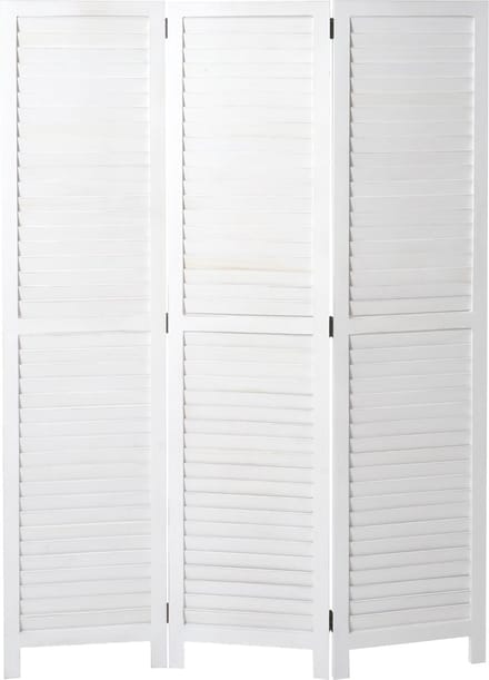 Kamerscherm MCW-C30, kamerscherm, shabby-look vintage, 170x120cm ~ wit