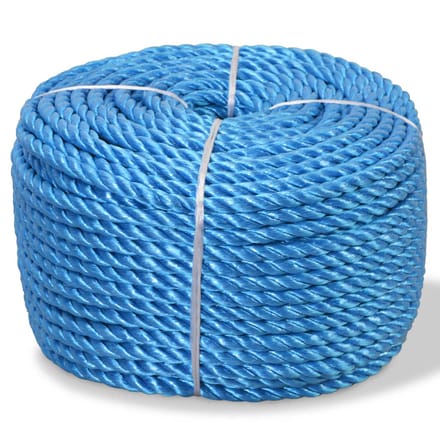 vidaXL - Touw - gedraaid - 14 - mm - 100 - m - polypropyleen - blauw
