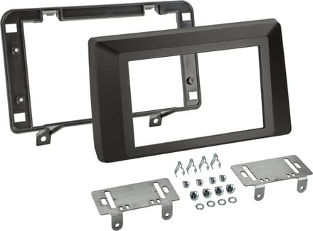 2-DIN Paneel geschikt voor Dacia Duster (SR) 2021-2022 - Kleur: zwart