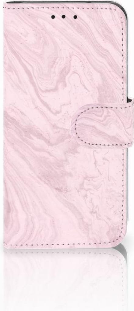 Samsung Galaxy S10e Bookcase Marble Pink - Origineel Cadeau Vriendin