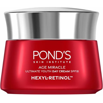 Pond'S Age Miracle Ultimate Youth Dagcrème SPF18 Hexyl-Retinol 45 g. 45 g. gray