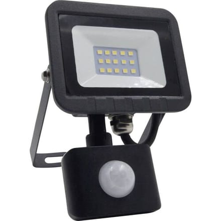 Megatron ispot® Mini MT69061 LED-buitenschijnwerper met bewegingsmelder 10 W Lichtkleur (naam): Neutraalwit