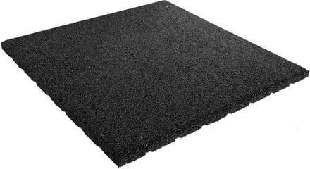 IVOL Rubber tegels 20 mm - 0.5 m² (2 tegels van 50 x 50 cm) - Zwart