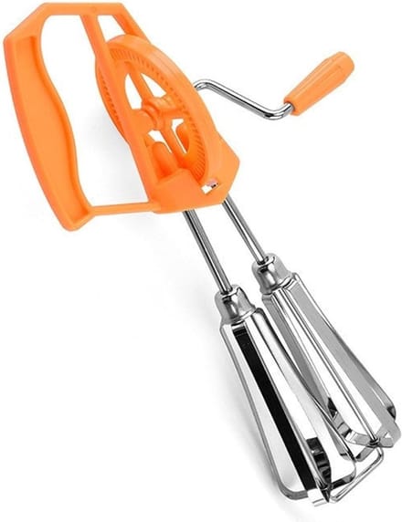 Handmixer - Eierklopper Garde - Beslag Maken - Dubbele Kop - 247 x 135 cm - Oranje