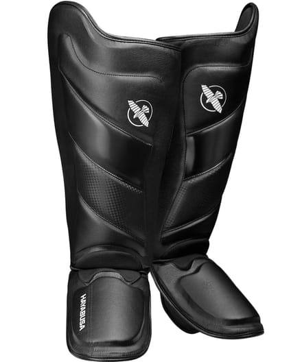 Hayabusa T3 Kickboks Scheenbeschermers Zwart Zwart - S