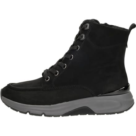 Gabor Rollingsoft Veterschoenen Hoog - Zwart - Maat 37