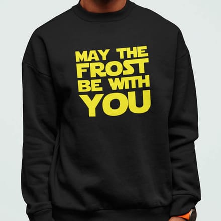 Foute Kerst Trui Zwart May The Frost Be With You S