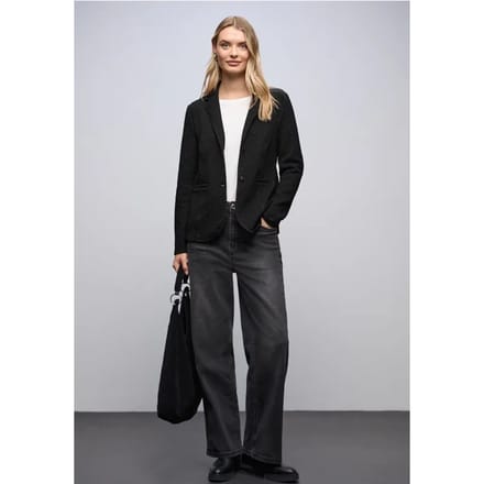 Glinsterende jacquard blazer