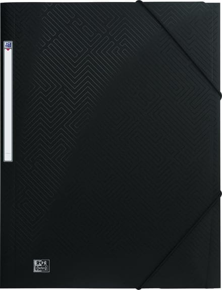 Elastomap Elba Urban A4 3 kleppen PP zwart - 10 stuks