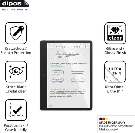 dipos – 2x Beschermfolie geschikt voor TCL Note A1 NXTPaper | Krasbestendige & heldere Screenprotector Ultra-Thin