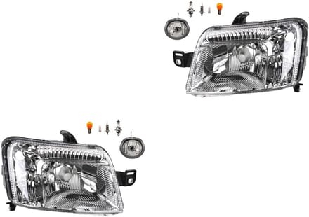 Complete Koplampenset Voor Fiat Panda (169) Vanaf 08/2009 Inclusief Mistlampen