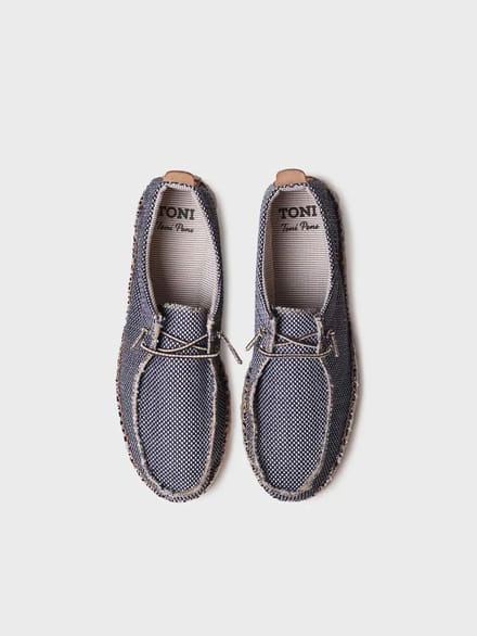 Espadrilles voor heren van mesh met veters | OSCAR