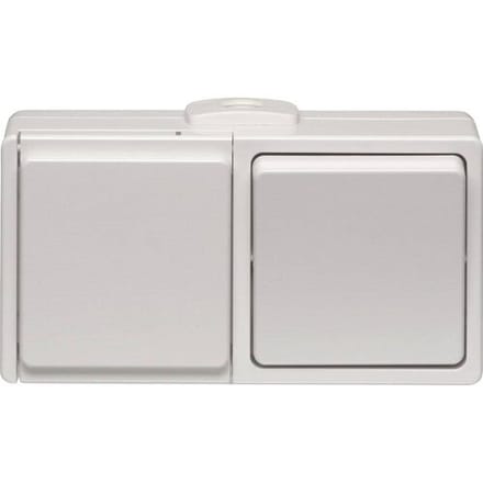 N & L 16047 Compleet Opbouw spatwaterdicht Wit 1 stuk(s)