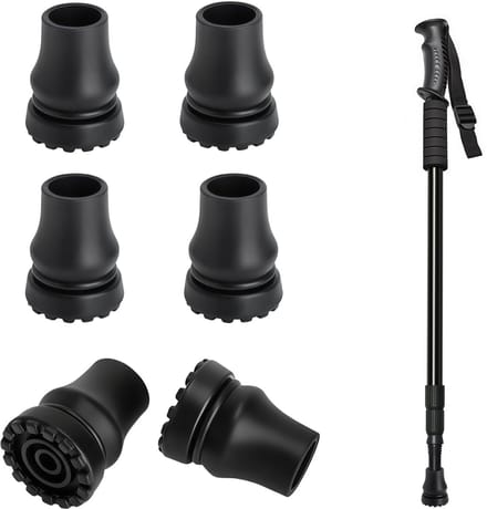 Rubberen Doppen voor Krukken - Antislip Voetjes - Binnendiameter 19 mm
