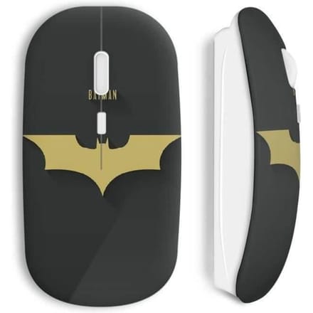 Souris Sans Fil - Batman - Logo - Noir - USB - Compatible Mac et PC