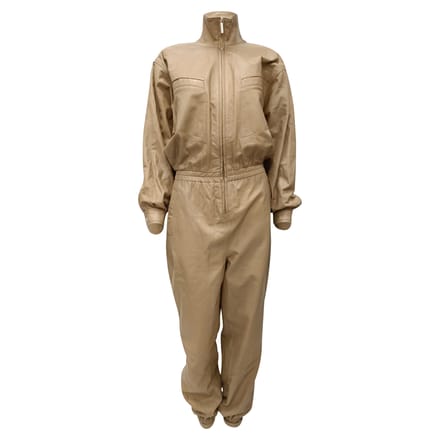 Zimmermann spionageoverall in beige leer