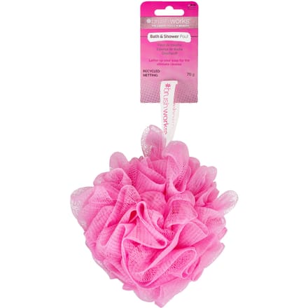 brushworks Bath &amp; Shower Pouf 1 st