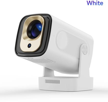 Beamer - Projector Beamer - Android - WiFi - Autofocus - Thuisbioscoop - Klein en Licht - Bluetooth - Wit