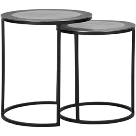 LABEL51 - Salontafel Set Pair - Antiek Ash - 40x40x45cm