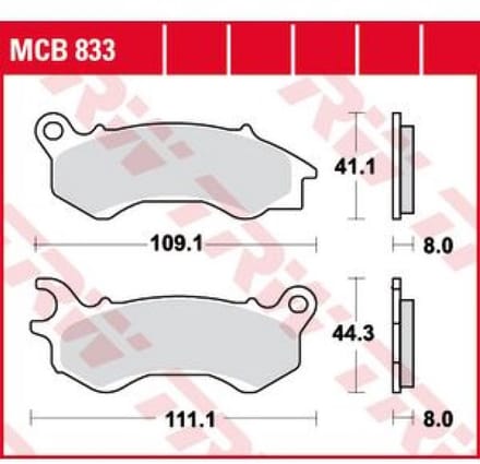 Plaquette de frein Perftec pour Scooter Honda 150 PCX 2014 à 2017 AV Neuf