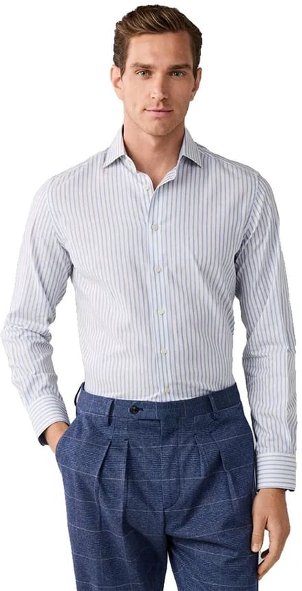 Hackett Hm3010751 Overhemd Met Lange Mouwen Blauw S Man