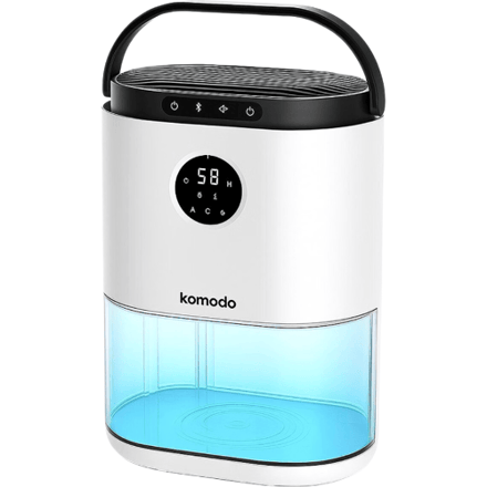 Komodo Small 800 ml luchtontvochtiger - 800 ml capaciteit watertank - compact ontwerp - energiezuinig - witte afwerking