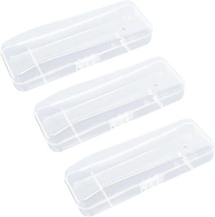 Inovra Plus - Scheermes Opbergdoos Reizen Case Transparant | 3 Stuks | Scheerapparaat Houder Protector | Voor Handleiding Scheermes | Systeem Accessoires