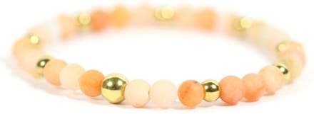 Dames armband aventurijn oranje edelsteen 4mm - 17,5 cm Heaven Eleven
