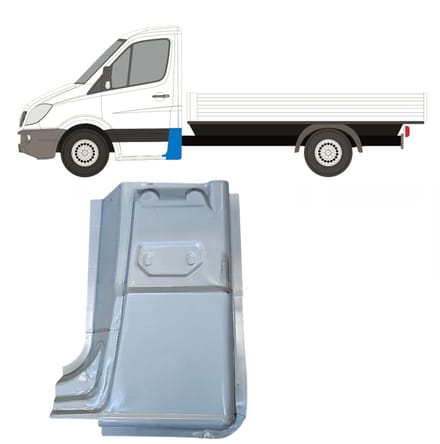 Reparatiepaneel achter hoek voor Mercedes Sprinter 2006-2018 / Links