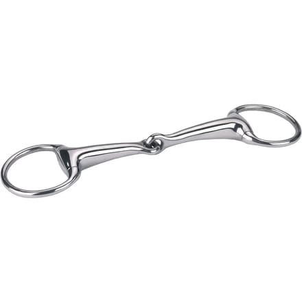 Kerbl Hoofdstel Bit Bustrens enkelgebroken hol - Aluminium - 11,5cm