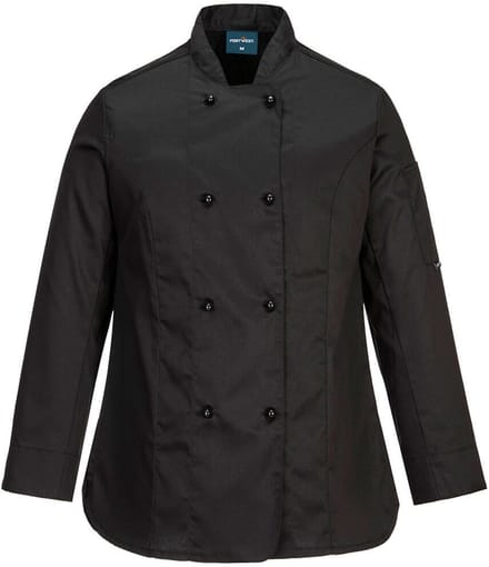 Portwest Rachel Dames Koksjas L/M C837 - Zwart - XL