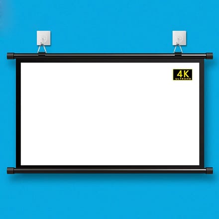 Draagbaar projectiescherm - Thuisbioscoop scherm - Films kijken - Opvouwbaar ontwerp - 84 inch - Wit