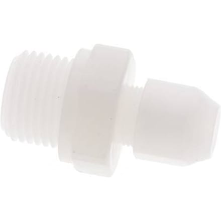 6x8mm & G1/2'' PVDF rechte slangkoppeling met buitendraad 10bar/145psi