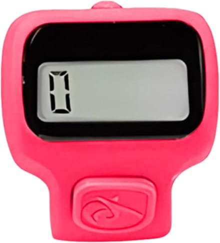 Vingerteller - Clicker teller - Activiteiten bijhouden - Compact en draagbaar - 9 x 5 x 3 cm - Rood