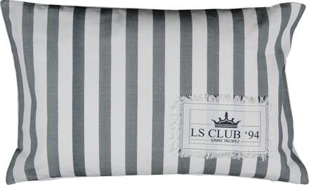 Sierkussen - Organic St. Tropez - Wit En Grijs - 45 Cm X 35 Cm