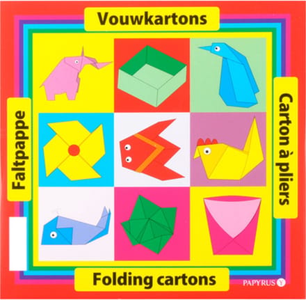 Twisk vouwkarton knutselpapier 12x12cm 10 pakjes assorti kleuren.