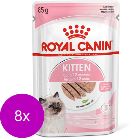 Royal Canin Kitten Loaf - Kitten-Kattenvoer - 8 x 12x85 g
