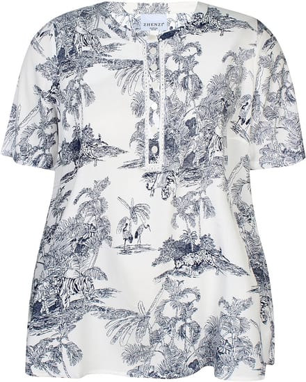 Zhenzi - Ivory 1369 - Blouse Navy maat XS=40