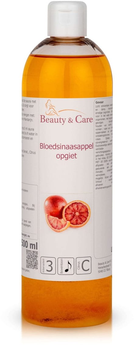 Bloedsinaasappel opgiet - Beauty & Care - 500 ml. new