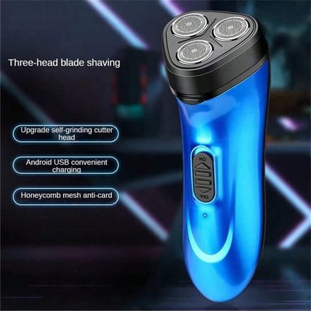 3D Zwevend Scheermes Wasbaar Oplaadbaar Elektrisch Scheermes Drievoudig Mes Baardtrimmer Hele Lichaam Wassen USB Reislader