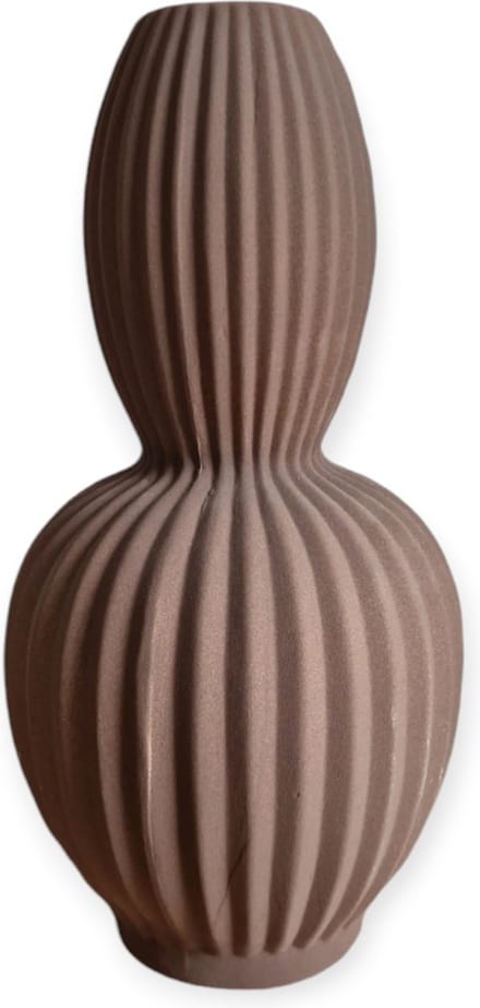 Daan Kromhout - Vaas - Indre Woods - Bruin - Keramiek - 15x31cm