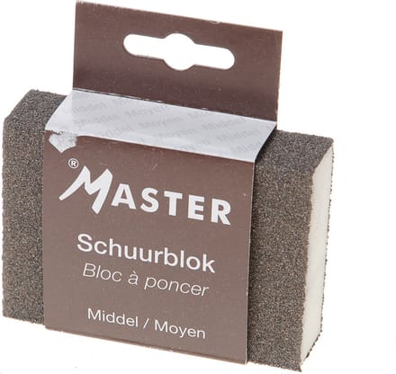Copenhagen Pro schuurblok - middel (K100) - droog & nat - herbruikbaar - 10 x 7 x 2.5 cm