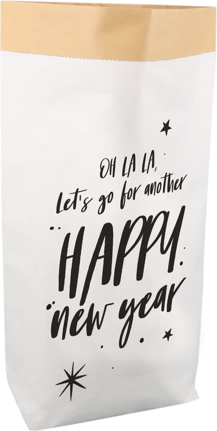 Cadeauzakken 5 stuks - Happy New Year - 25 x 40 x 12 cm