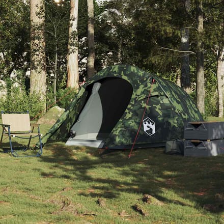 vidaXL - Tunneltent - 3-persoons - waterdicht - camouflage