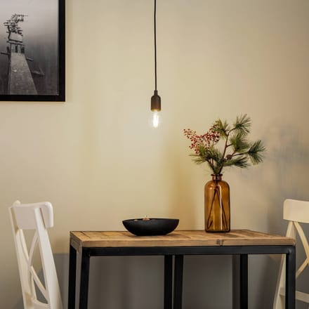 Nowodvorski Lighting Hanglamp siliconen alleen met fitting, zwart