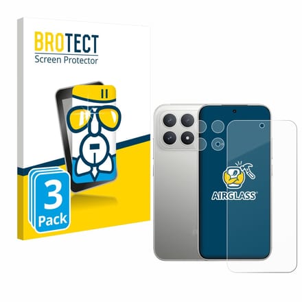 Screenprotector 3 Stuks voor Xiaomi Poco F8 Pro 5G (Voor+Camera) Beschermglas transparant